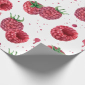 Papier Cadeau framboises fraîches et juteuses (Coin)