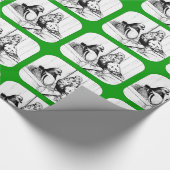 Papier Cadeau Français Mondain Pigeons 1981 (Coin)