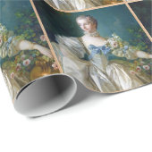 Papier Cadeau FRANCOIS BOUCHER - art de portrait de MADAME (Coin rond)