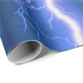 Papier Cadeau Frappe éclair choquante (Coin rond)