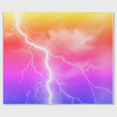 Papier Cadeau Frappe éclair choquante (Plat)