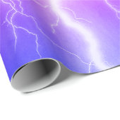 Papier Cadeau Frappe éclair choquante (Coin rond)