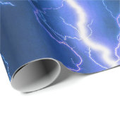 Papier Cadeau Frappe éclair choquante (Coin rond)