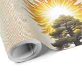 Papier Cadeau "Frappé par la nature" (Coin rond)