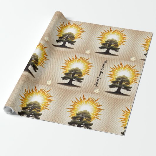 Papier Cadeau "Frappé par la nature" (Déroulé)