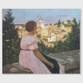 Papier Cadeau Frederic Bazille - La robe rose (Plat)