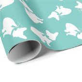 Papier Cadeau French Bulldog Frenchie Chien Chien Chien Chien Ch (Coin rond)