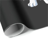 Papier Cadeau French Bulldog Poids Funny Deadlift Gym (Coin rond)