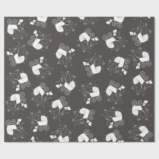 Papier Cadeau French Bulldog Theme Party - Baby shower neutre (Plat)