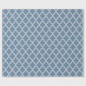 Papier Cadeau French Grey Marocain Moods Quatrefoil (Plat)