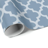 Papier Cadeau French Grey Marocain Moods Quatrefoil (Coin rond)