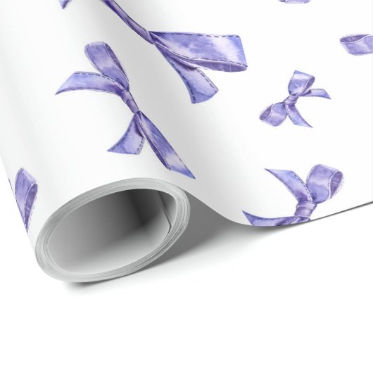 Papier Cadeau French Lavender Pattern (Coin rond)