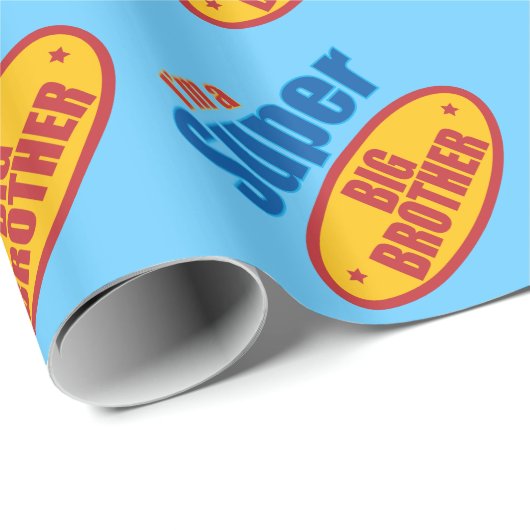 Papier Cadeau Frère superbe (Coin rond)