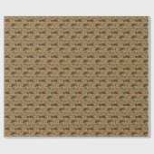Papier Cadeau Friandises de fêtes- Coco (Couleur) (Plat)