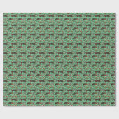 Papier Cadeau Friandises de fêtes - Menthe (Couleur) (Plat)