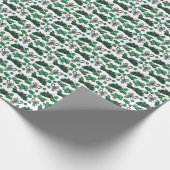 Papier Cadeau Friandises de fêtes - Menthe (solide) (Coin)