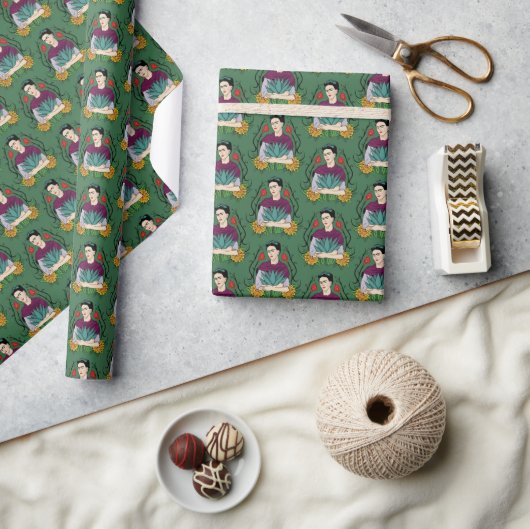 Papier Cadeau Frida Kahlo | Mi Mexico Lindo Motif (Artisanat)