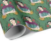 Papier Cadeau Frida Kahlo | Mi Mexico Lindo Motif (Coin rond)