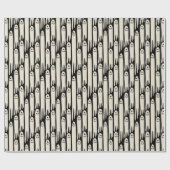 Papier Cadeau Friendly Ghosts on Cream and Pink - Halloween Patt (Plat)