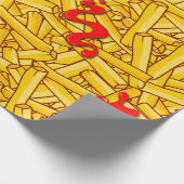 Papier Cadeau Fries et Ketchup Funny (Coin)