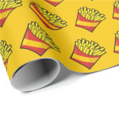 Papier Cadeau Fries françaises (Coin rond)