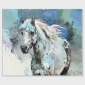 Papier Cadeau Frisky Appaloosa Mare Watercolour (Plat)