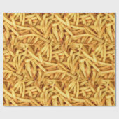 Papier Cadeau frites dorées (Plat)