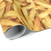 Papier Cadeau frites dorées (Coin rond)