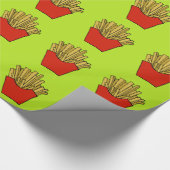 Papier Cadeau frites françaises design (Coin)