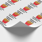 Papier Cadeau Frites Me Rends Heureux Frites (Coin)