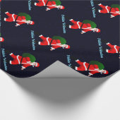 Papier Cadeau Froehliche Weihnachten - Père Noël (Coin)