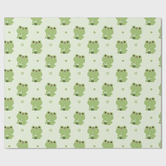 Papier Cadeau Frog Boba (Plat)