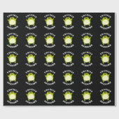 Papier Cadeau Froggin Awesome Funny Frog Pun Dark BG (Plat)