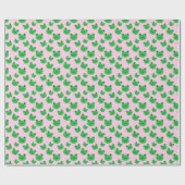 Papier Cadeau Froggy rose Fille Anniversaire Fête Mignonne crapa (Plat)