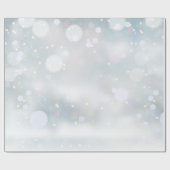Papier Cadeau Froid d'hiver et neige (Plat)