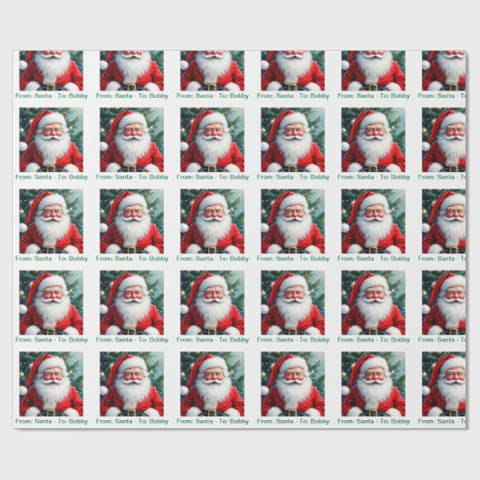 Papier Cadeau From Santa Add Child's Name A Special Christmas (Plat)