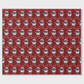 Papier Cadeau From Santa Claus Gift Wrap, Custom Santa Name (Plat)