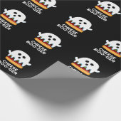 Papier Cadeau Fromage Boo ger Funny Ghost Pun Dark BG (Coin)