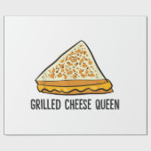 Papier Cadeau Fromage Grillé Queen Funny Fromage Grillé (Plat)