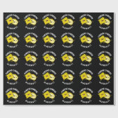 Papier Cadeau Fromage Hurray Funny Cheese Pun Dark BG (Plat)