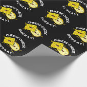 Papier Cadeau Fromage Hurray Funny Cheese Pun Dark BG (Coin)