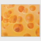 Papier Cadeau Fromage isolé. (Plat)