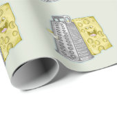 Papier Cadeau Fromage râpé avec raidiste (Coin rond)