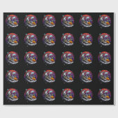 Papier Cadeau Fromage Space Moon (Plat)