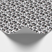 Papier Cadeau Frontale écossaise frisonnante Collie Mouton Chien (Coin)