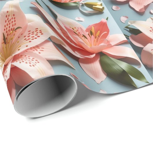 Papier Cadeau froral (Coin rond)