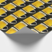 Papier Cadeau Frosty Draft Beer Mug Motif de fête d'anniversaire (Coin)