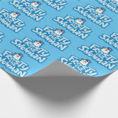 Papier Cadeau Frosty the Snowman™ | Logo empilé gelé (Coin)