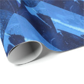 Papier Cadeau "Frozen Ridge #2" Papier abstrait d'enveloppement (Coin rond)