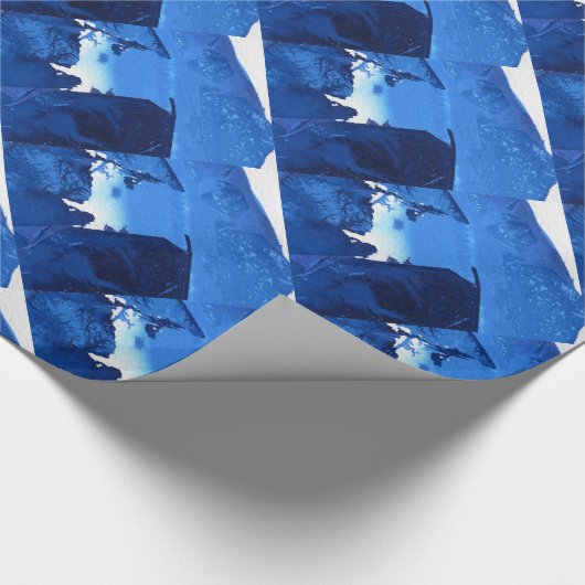 Papier Cadeau "Frozen Ridge #3" Papier abstrait d'enveloppement  (Coin)